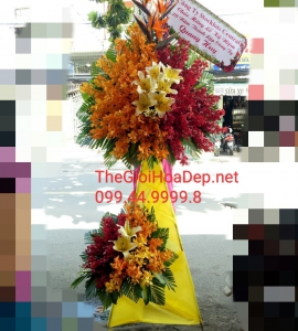 Kệ Hoa Khai Trương - Chúc Mừng KT077