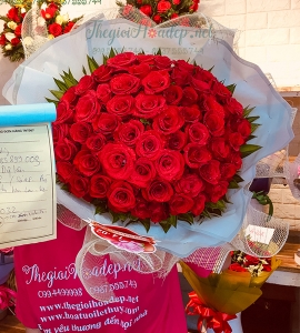 BÓ HOA HỒNG ANH VÀ EM HB135