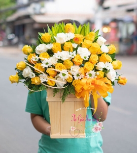 Giỏ Hoa Tươi Tỏa Nắng LG172