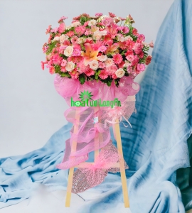 Kệ Hoa Gỗ Mừng Khai Trương KT101
