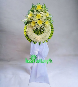 Vòng Hoa Cúc Trắng Chia Buồn CB210