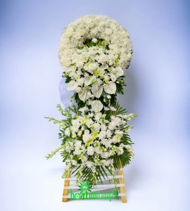 Kệ Hoa Chia Buồn Cao Cấp CB089