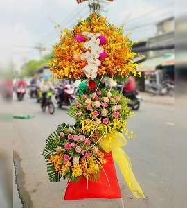 Hoa Chúc Mừng Cao Cấp 3 Tầng KT126