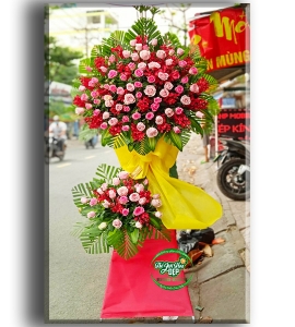 Kệ Hoa Chúc Mừng Hạnh Phúc Cát Tường KT106