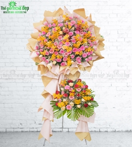 Kệ Hoa Mừng Khai Trương Cao Cấp KT123