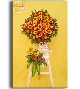 Kệ Hoa Chúc Mừng Lộc Phát Hoàng Kim KT011