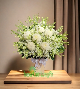Giỏ Hoa Chia Buồn Sang Trọng CB255