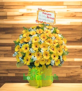 Bình Hoa Chúc Mừng Kim Tiền LG105