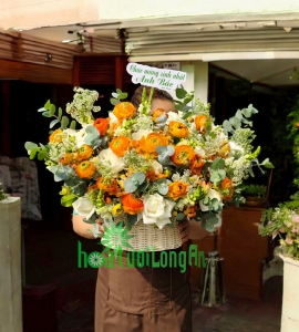 Giỏ Hoa Mao Lương Chúc Mừng LG102