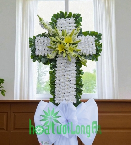 Kệ Hoa Chia Buồn Công Giáo CB293