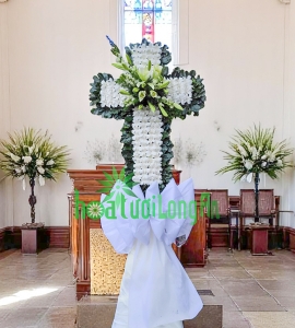 Kệ Hoa Chia Buồn Thánh Giá CB284