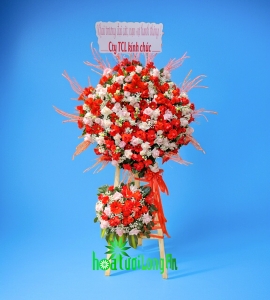 Kệ Hoa Chúc Mừng Hồng Phát KT001