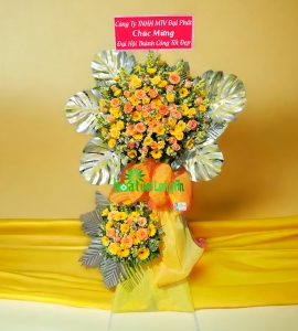 Kệ Hoa Chúc Mừng Hoàng Kim KT178
