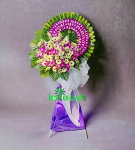 Vòng Lan Tím Chia Buồn CB075