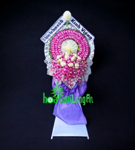 Kệ Hoa Lan Tím Chia Buồn CB111