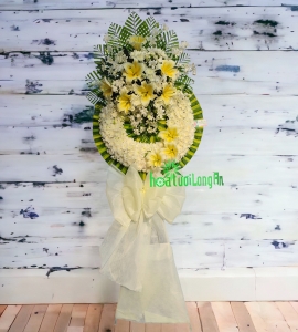 Vòng Hoa Cúc Trắng Chia Buồn CB202