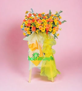 Kệ Hoa Gỗ Mừng Khai Trương KT030